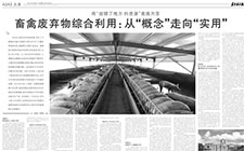 將“放錯了地方 的資源”變廢為寶 畜禽廢棄物綜合利用：從“概念”走向“實(shí)用”